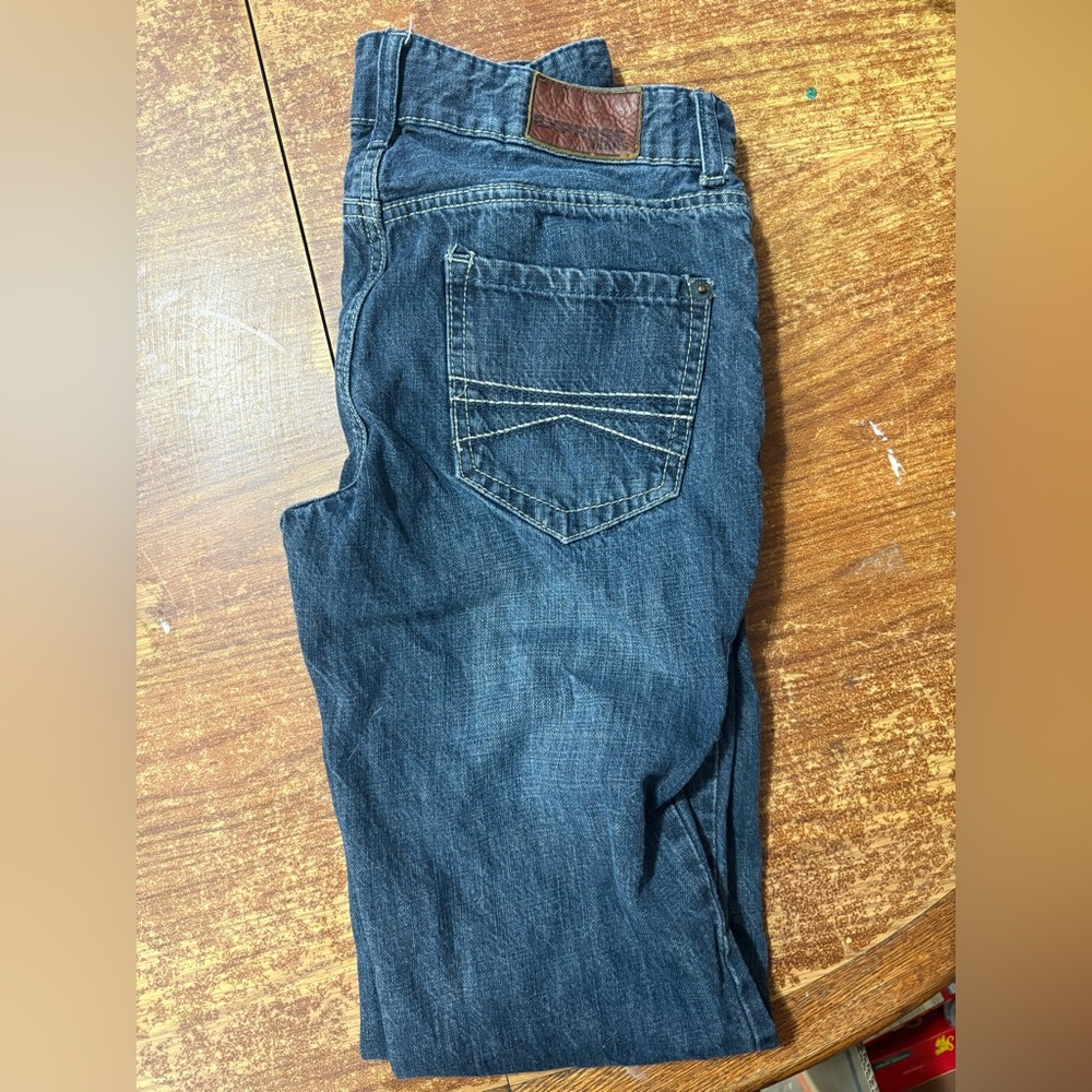 Express Dark Blue Relaxed Jeans